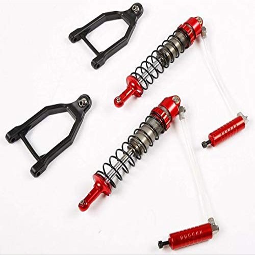 Hockus Accessories 1/5 Scale rc car Part Rovan Part CNC high Strength 10MM Front Shock Set with Hydraulic Abdominal - (Color: Orange)