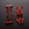 Hockus Accessories Rovan CNC Alloy Front Bulk Head Kits Set for 1/5 Gas Rc Spare Parts 85051 - (Color: Orange red) view 1