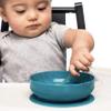 ChooMee Baby Suction Bowl | Powerful Suction Grip with Firm Bowl | Platinum Silicone, BPA Free | Large, 1 CT, Aqua view 3