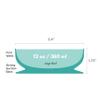 ChooMee Baby Suction Bowl | Powerful Suction Grip with Firm Bowl | Platinum Silicone, BPA Free | Large, 1 CT, Aqua view 4