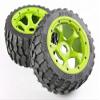 Hockus Accessories rc car Spare Parts Rear Gravel tyre Set with high Strength Nylon hub 1/5 Scale HPI Rovan 5B - (Color: Orange) view 3