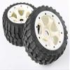 Hockus Accessories rc car Spare Parts Rear Gravel tyre Set with high Strength Nylon hub 1/5 Scale HPI Rovan 5B - (Color: Orange) view 4