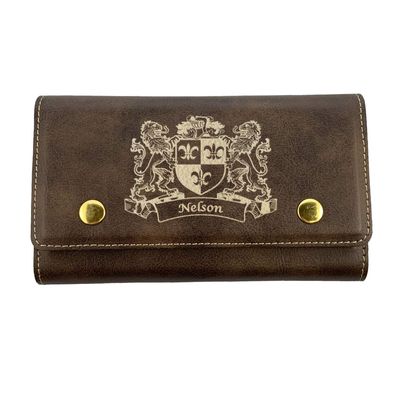 Nelson Irish Coat of Arms Leather Card & Dice Set