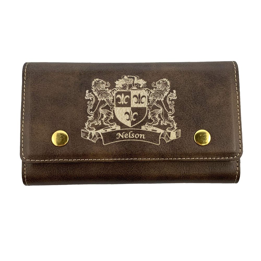 Nelson Irish Coat of Arms Leather Card & Dice Set