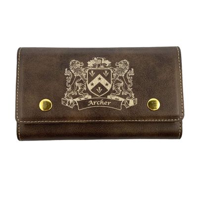 Archer Irish Coat of Arms Leather Card & Dice Set