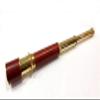 Antique Shiny Solid Brass Victorian Style Brown Leather Telescope Nautical Vintage Spyglass Scope view 4