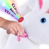 PonyCycle Unicorn Ride on Toy Riding Unicorn with Brake (30" Height/Size 3 for Age 3-4) White Ride on Unicorn Giddy up Ride Horse Pony Music Sounds Birthday Gifts Plush Animal Rideable Horse Ux304 view 4