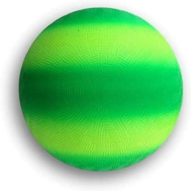 Toys+ 8.5 Inch Playground Balls Green Rainbow Ball! Perfect Size for Kickball, Dodgeball, and Many Other Outdoor Games!!