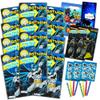 DC Comics Batman Party Favors Pack ~ Bundle of 12 Batman Play Packs Filled with Stickers, Coloring Books, Crayons with Bonus Loot Bags, Harley Quinn Patches, and Door Hanger (Batman Party Supplies) view 1