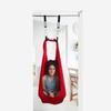 DreamGYM Doorway Sensory Swing Kit - Red Compression Swing and Trapeze Bar with Blue Gym Rings Combo view 3
