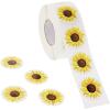 1000 Pieces Yellow Sunflower Stickers for Envelopes, Flower Decals Roll for Kids DIY Crafts, Seals for Invitations (1.5 In) view 1