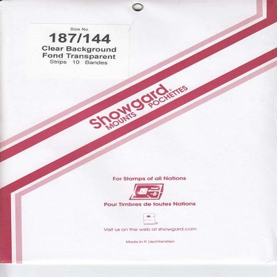 Showgard Pre-Cut Clear Stamp Mounts Size 187/144