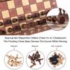 Luoyer 3-in-1 Chess Set Include Chess Checkers Backgammon 11 inch Wooden Board Game Set with Foldable Portable Case for Adults Travel Outdoor view 2