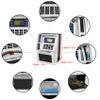 2024 Upgraded ATM Piggy Bank for Real Money ATM Savings Bank Machine for Kids Adults with Card Mini ATM Money Machine Coin Bill Feeder Educational Toy Christmas Birthday Gift(Silver/Black) view 4