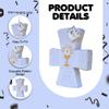 APINATA4U White Cross Pinata with Gold Chalice Accents (17.5x13.5x3.5 Inch) - Perfect for Baptism or First Communion Celebrations - Complete Kit with Stick and Mask Included! view 3