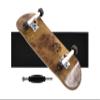 Teak Tuning 32mm Pro Fingerboard Complete - Fully Assembled with Pro Level Components - Pro Shaped Wooden Deck (32x97mm), UltraSpin Bearing Wheels, Prodigy Gen2 Trucks - Toasted Smores view 3