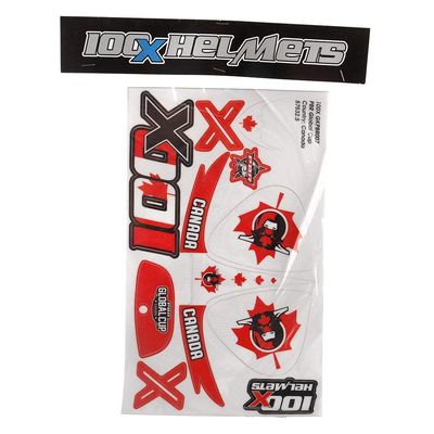 100X Helmets 100 X Team Canada Stickers