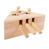 E-HOLISTIC LIFESTYLE Pet Indoor Interact Solid Wooden Exercise Toy 5-Holed view 1