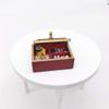 SXFSE Dollhouse Decoration Accessories,Dollhouse Miniature Needlework Kit Sewing Supply Needle Box Tools Accessory view 3