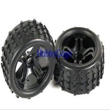 Hockus Accessories Part 58135 Wheel Complete PVC 2pcs for 1/18 RC Racing Model Car Buggy Monster Truck Short Course