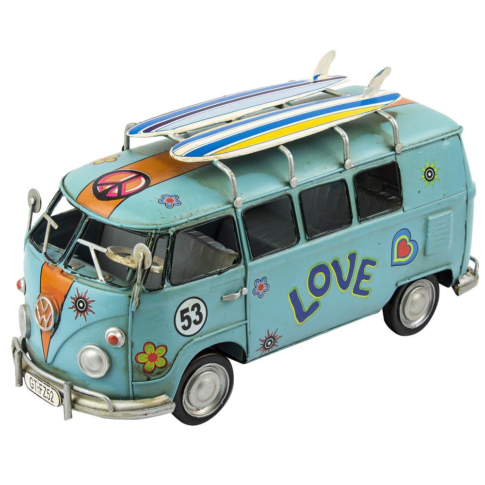 Nauticalia Camper Van, Love, Blue, 27cm