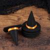 6pcs Mini Felt Witch Hats Handmade Wine Bottle Decor for Halloween Party Favors DIY Hair Accessories Crafts view 3