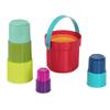 Battat  Stacking Toy  Educational & Dexterity Toy  Nesting Cup Playset  Water & Beach Toys  18+ Months  Stack Up Cups, Medium, 10 Pieces Set view 2
