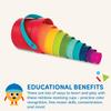 Battat  Stacking Toy  Educational & Dexterity Toy  Nesting Cup Playset  Water & Beach Toys  18+ Months  Stack Up Cups, Medium, 10 Pieces Set view 3