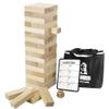 Gentle Monster Giant Tumble Tower with Dice & Game Board, 56 Pcs Large Size Wooden Stacking Game, Classic Outdoor Games for Adult Kids Family (Jumbo 56pc) view 1