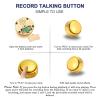 Gold Recordable Button - Easy 30 Sec Talk Button for Dogs & Golden Buzzer view 3