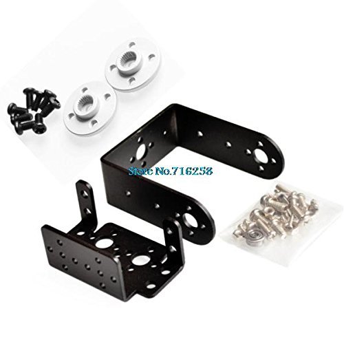 1set 2 DOF Short Pan and Tilt Servos Bracket Sensor Mount Kit for Compatible Wholesale Retail