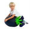GERARDO'S Toys - Kids Bouncy Animal Hopper - Blueberry | 21.6 x 15.7 x 15.7 in | Toys for Toddler Girls & Boys | Toddler Bouncy Animal Includes Hand Pump view 2