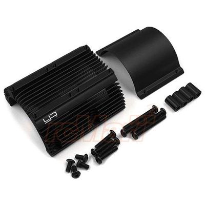 Yeah Racing Aluminum Heat Sink for 1:8 Motors Black #YA-0600BK