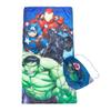 Jay Franco Marvel Avengers Battle Formation Slumber Sack - Cozy & Warm Kids Lightweight Slumber Bag/Sleeping Bag - Featuring Captain America, Iron Man, Black Panther, & Hulk view 1