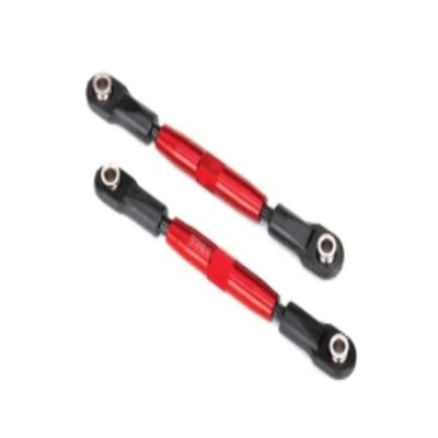 3644R - Camber Links, Rear (Tubes red-Anodized, 7075-T6 Aluminum, Stronger Than Titanium) (73mm) (2)/ Rod Ends, Rear (4)/ Rod Ends, Front (4)/ Aluminum Wrench (1)