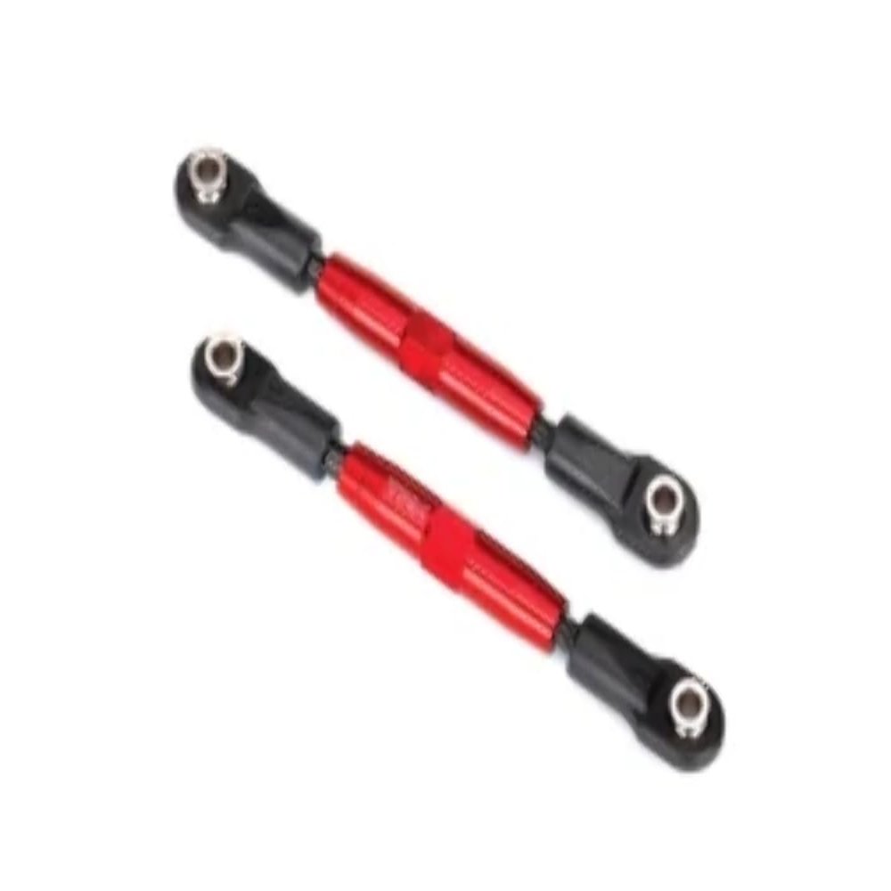 3644R - Camber Links, Rear (Tubes red-Anodized, 7075-T6 Aluminum, Stronger Than Titanium) (73mm) (2)/ Rod Ends, Rear (4)/ Rod Ends, Front (4)/ Aluminum Wrench (1)