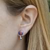 Superman Super Kid Shield Logo Novelty Clip-On Stud Earrings view 2