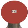 Speed lite poker table cover - felt style tablecloth - cover only - Ideal upgrade surface for any worn felt poker game table cover (red wine, 72 inch round) view 1