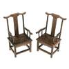 EatingBiting 1:6 Small Miniature Handcraft Furniture Retro Wood End Table Armchairs 3Pc Home mini Furniture Model Display Decor Great handcrafts Collections view 4