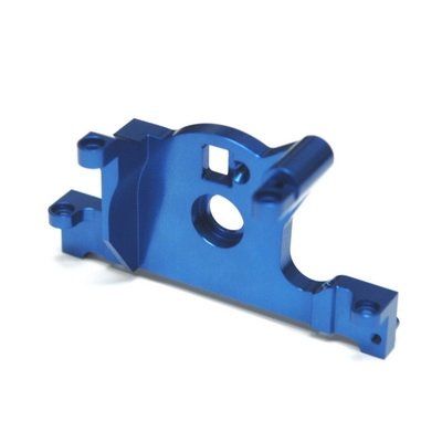 CNC Machined Aluminum Motor Mount for Traxxas LCG Slash Blue