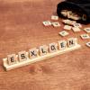 Bright Creations Wooden Scrabble Tile Holder - Game Organizer with Scrabble Trays - Craft Display for Letter Tiles - Space-Saving Racks - Pack of 12, Brown, 7.5 x 0.75 x 0.85 in view 3