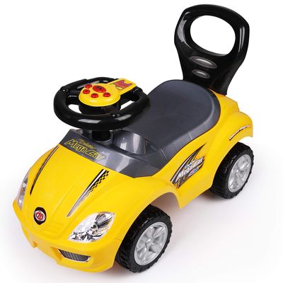 Freddo Toys Deluxe Mega Ride on Push Car Foot to Floor (Yellow)