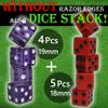 Dice Cup Set with 4 Pcs 19mm and 5 Pcs 18mm Standard 6 Sided Dices Straight Dice Cup with Storage Bag Dice Cup Shaker Black view 2