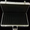 Las Vegas Style 500 Black Aluminum Chip Case Holds 2 Decks of Cards and 500 Poker Casino Chips view 1
