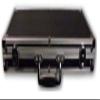 Las Vegas Style 500 Black Aluminum Chip Case Holds 2 Decks of Cards and 500 Poker Casino Chips view 2