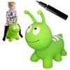 Jumpy Inflatable Bouncer - Animal Ride on Toy for Kids, Toddlers, Boys, and Girls  Stable and Durable for Indoor and Outdoor Play, Pump and Birth Certificate Included - Green WORMY view 1