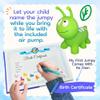 Jumpy Inflatable Bouncer - Animal Ride on Toy for Kids, Toddlers, Boys, and Girls  Stable and Durable for Indoor and Outdoor Play, Pump and Birth Certificate Included - Green WORMY view 3