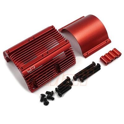 Yeah Racing Aluminum Heat Sink for 1:8 Motors Red #YA-0600RD