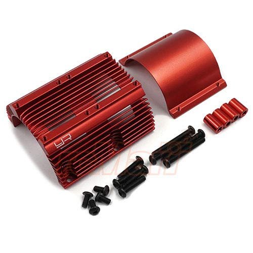 Yeah Racing Aluminum Heat Sink for 1:8 Motors Red #YA-0600RD