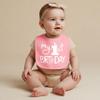 Aiden's Corner Handmade Cute Baby Boy Girl First Birthday Smash Cake Bibs - My 1st Birthday Bib (White Pink Bib) view 4